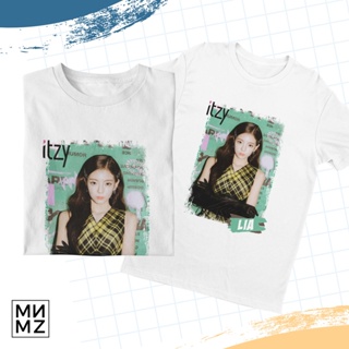 MNMZ LIA ITZY kpop กราฟิกทีเสื้อยืดเสื้อยืด Unisex เสื้ออินเทรนด์คุณภาพระเหิดพิมพ์ !bc_07