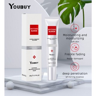 ครีมไวท์เทนนิ่ง กําจัดกระ จุดด่างดํา Freckle removing cream whitening freckle removing sunburn whitening and rejuvenating skin fade light freckle removing cream