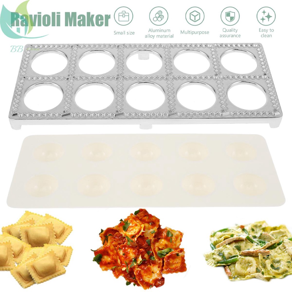 Ravioli แม่พิมพ์ทําราวีโอลี่ แบบกด 10 หลุม ปลอดภัย สําหรับบ้าน SHOPQJC3282