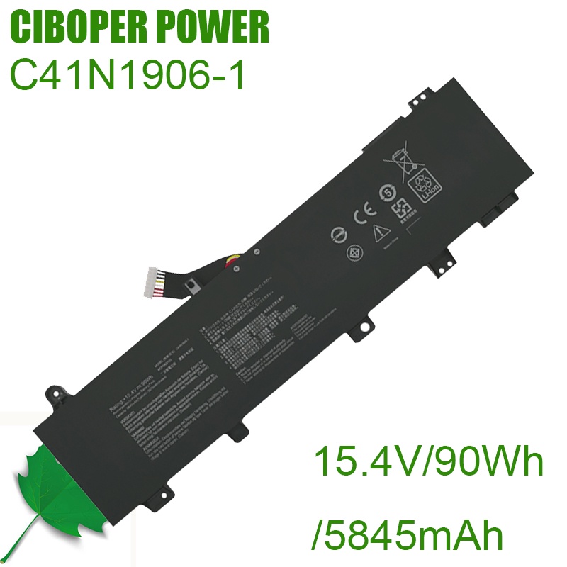 CPLaptop แบตเตอรี่ C41N1906-1 90Wh สำหรับ Rog GA551QS GX550LWS GX550LXS GX551QM/QS TUF506QR FA506QR 