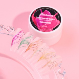 เพ้นท์เล็บกึ่งทึบแปรงแบบจําลองกาว