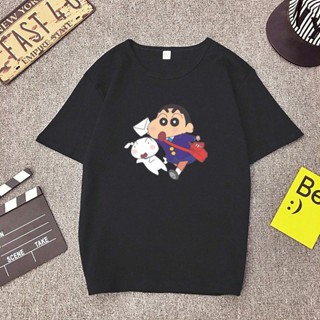 ஐPOPCLOSET SHIRO SHINCHAN CRAYON SHIN CHAN T SHIRT WOMEN MEN COTTON BAJU T SHIRT PEREMPUAN LELAKI LE_12