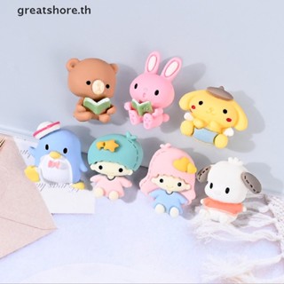 Greatshore เรซิ่น ลายการ์ตูนกระต่าย หมีน่ารัก 10 ชิ้น ต่อล็อต