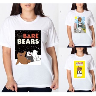 BARE BEAR PRINT SHIRT FOR TEENS AND ADULT COTTON WHITE M-3XL_07