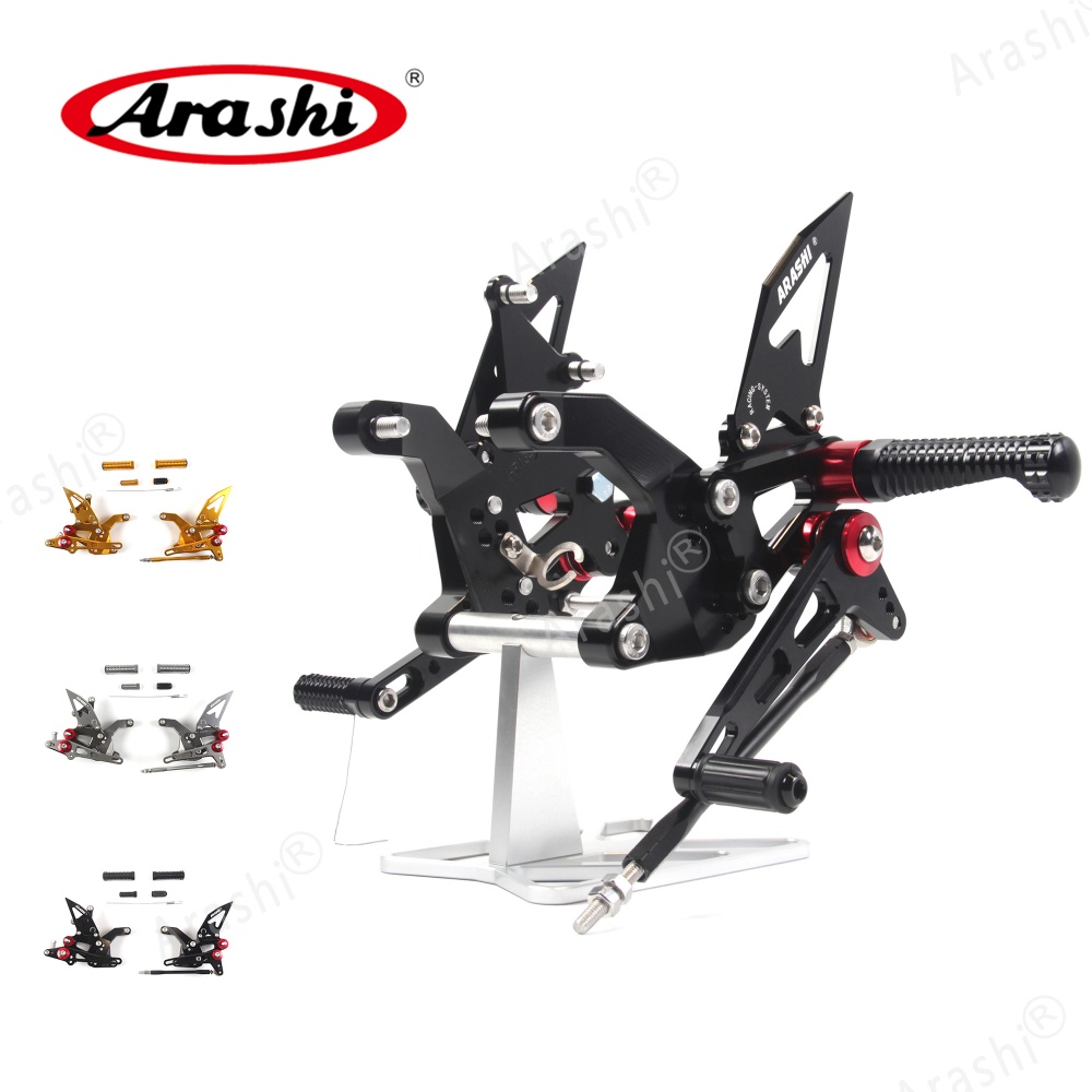 Arashi สําหรับ KAWASAKI Z900 ZR900 2020-2025 รถจักรยานยนต์ CNC ปรับ Rearset Footrest Footpegs Z900 Z