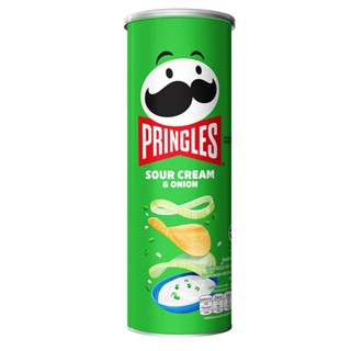 พริงเกิ้ลส์มันฝรั่ง PRINGLES ซาวครีมหัวหอม 107ก.SOUR CREAM ANDONION107G.