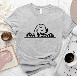 Golden Retriever T Shirt Women Dog Lover Graphic Tshirt Top Fashion Cotton T-shirt_04