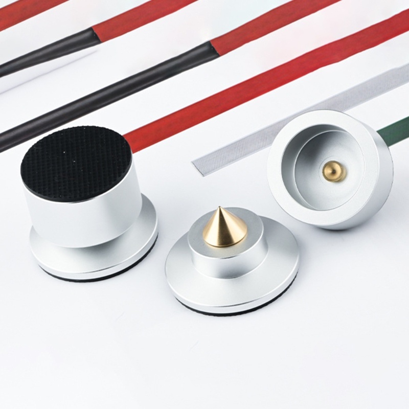 Rr Audiophile Solid All-อลูมิเนียม Hifi Shock-absorbing Foot Pad Professional เครื่องขยายเสียงเครื่องลําโพงขาตั้งกล้อง