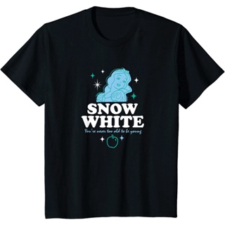 Snow White - Never Too Old To Be Young T-Shirt Brand new round collar pure cotton short sleeves_03