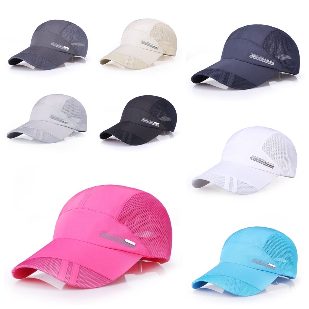 💙 หมวกออกกำลังกาย หมวกแก๊ป ระบายอากาศ ผ้าร่ม เบาสบาย หมวกวิ่ง แฟชั่น เกรดพรีเมี่ยม 💙 - รูปที่ 2