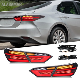 ALABAMAR ไฟท้าย LED พร้อมไฟเลี้ยวแบบ Sequential Reverse Lamp Assembly สำหรับ Camry 2018-2022