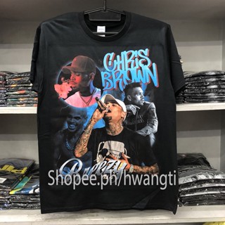 2023เสื้อยืดผ้าฝ้าย เสื้อยืด CHRIS BROWN BREEZY SHIRT DTG ( B-016 )