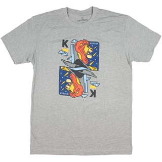 ดิสนีย์เสือยืดผู้ชาย เสื้อบอดี้โ Disney Mens The Lion King Mufasa Design T-Shirt Disney T-shirt_05