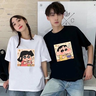 Crayon Shin-Chan Xiao Ai short-sleeved T-shirt womens loose couple wear student蜡笔小新小爱短袖T恤女宽松情侣装学生上衣潮whsz009.my3.9_12