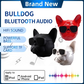 Bulldog ลําโพงซับวูฟเฟอร์บลูทูธไร้สาย HIFI เสียงเบส แบบพกพา เข้ากันได้กับการ์ด TF