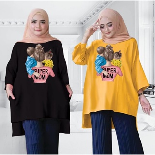 เสื้อทูนิค Jumbo SUPER MOM Tunic XL สําหรับผู้หญิง