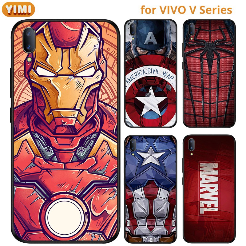 เคส VIVO V27 V27E V25 V25E V11 V11i V15 V17 V19 NEO PRO 1804 1819 5G โทรศัพท์มือถือ ลาย Ironman สําหรับ