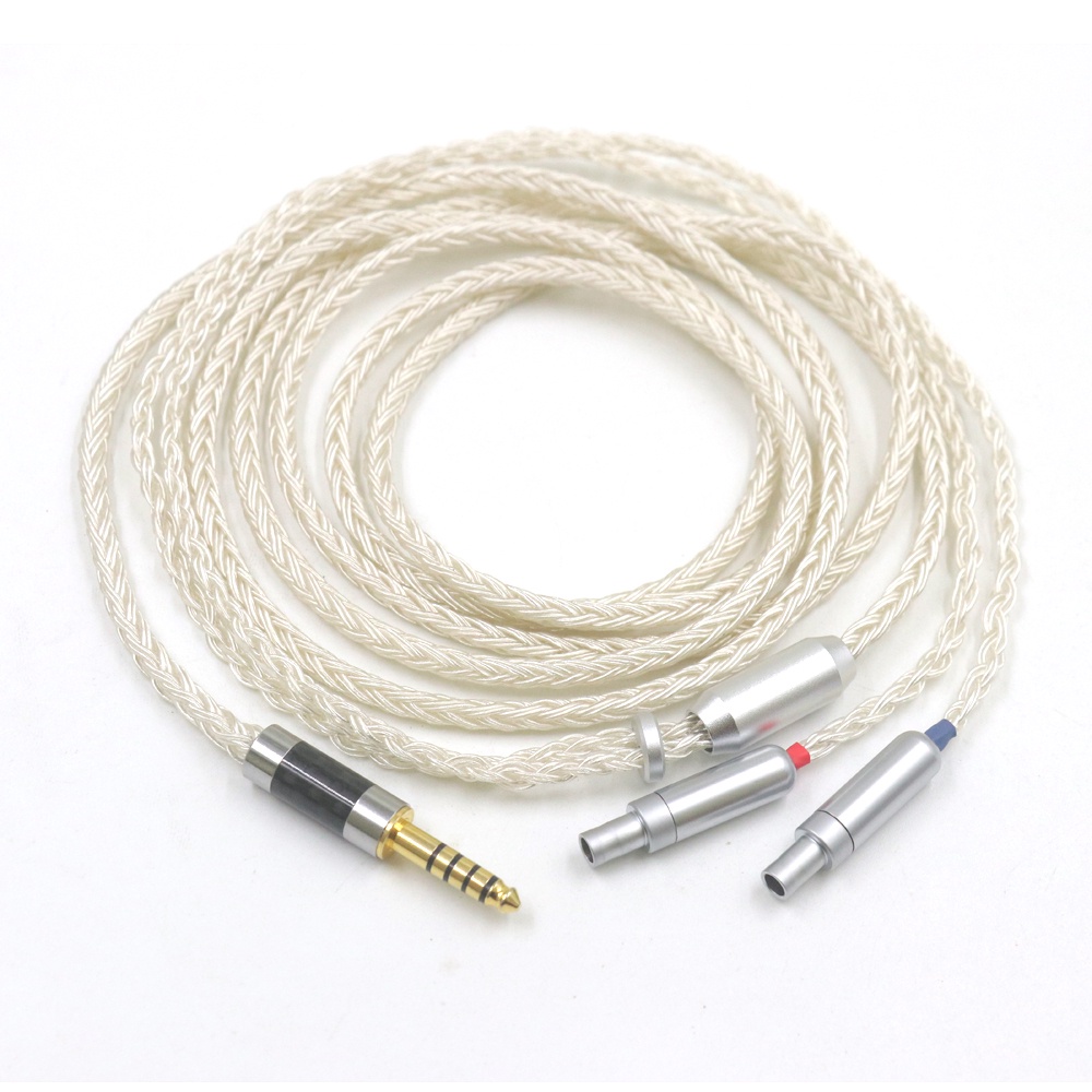 16 Core Silver Plated สายหูฟังสําหรับ Sennheiser HD800 HD800s HD820s HD820 Enigma Acoustics Dharma D