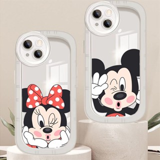 เคสโทรศัพท์มือถือ ลายการ์ตูนมิกกี้ มินนี่เมาส์ ตาโต สําหรับ IPhone 14 13 12 11 Promax 14Plus Mini X XS XR XSMAX 6 6s 5 5S 6plus 6splus 7 8 SE2020 7plus 8Plus