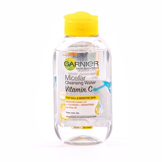 125มลผลิตภัณฑ์ดูแลผิวหน้าGARNIER การ์นิเย่ วิตซี ไมเซล่าคลีนซิ่ง MICELLAR CLEANSING VIT C125ML