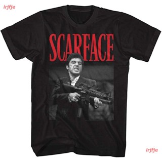 American Classics Scarface 1983 Crime Film Movie Dakkadakka Black 2-Sided Adult T-Shirt Tee ผู้ชาย เสื้อยืดฤดูร้อน ขนาด: