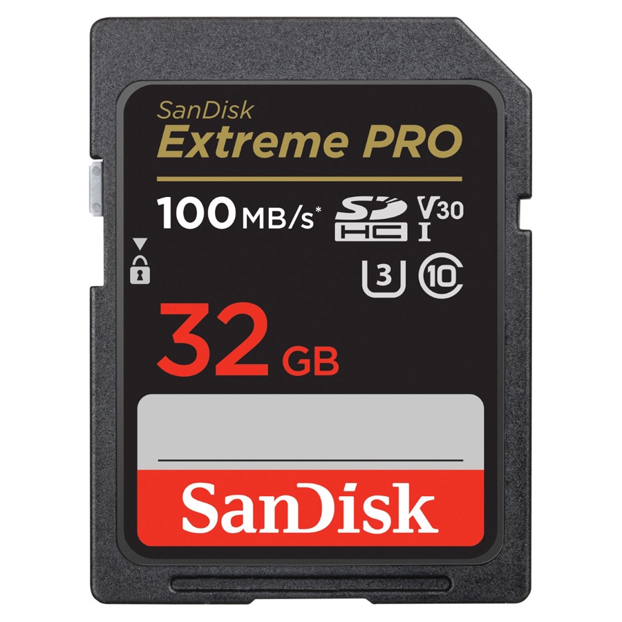 SanDisk Extreme Pro SD Card SDHC 32GB (SDSDXXO-032G-GN4IN) ความเร็วอ่าน 100MB/s เขียน 90MB/s เมม SDCARD รับประกันSynnex