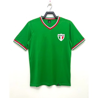 เสื้อกีฬาแขนสั้น ลายทีมชาติฟุตบอล Mexico 1970 วินเทจ ไซซ์ S-XXL AAA