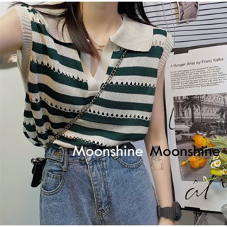 Moon  เสื้อครอป เสื้อสายเดี่ยว ย้อนยุค y2k 2023 NEW ทันสมัย Comfortable สวย Beautiful A20K09Z 36Z230909