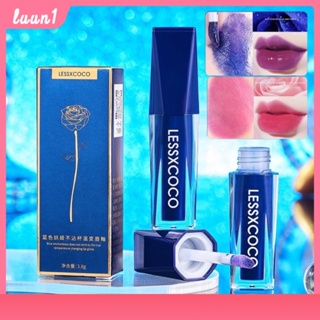 ลิปกลอส ลิปสติกลิปบาล์ม Lessxcoco ลิปนางฟ้าเปลี่ยนสีตามอุณภูมิ ลิปปากฉ่ำติดทน 24 ชั่วโมง เปลี่ยนสีลิปกลอส กันน้ำ ลิปสติกชุ่มชื้น Cod