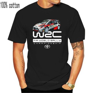 เสื้อยืด พิมพ์ลาย TOYOTA2 GAZOO Racing WRT WRC 2022 Fia World Rally Champ สีดํา สําหรับผู้ชาย