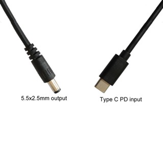 R* อะแดปเตอร์เราเตอร์ USB C Type-C PD เป็น 12V 5 5x2 5 มม. ทนทาน สําหรับแล็ปท็อป