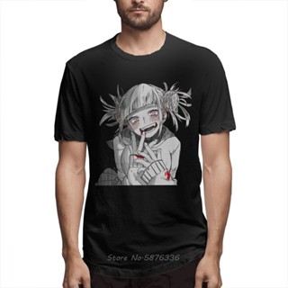 oversize T-shirt ขายดี เสื้อยืดคอกลม ผ้าฝ้าย พิมพ์ลาย My Hero Academia Toga Himiko แฟชั่นฤดูร้อน สําหรับผู้ชาย S-5XL