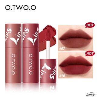 ✧ พร้อม Stcok O.tw O.o 12สีลิปเคลือบด้านกำมะหยี่หมอกถ้วยไม่ติดไม่จางหายกันน้ำกันเหงื่อติดทนนานแต่งหน้าริมฝีปากสูง