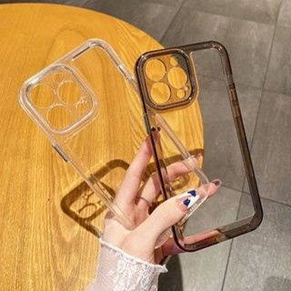 TPU เคสโทรศัพท์ for iPhone 14 11 12 13 Pro Max X XR XS Max 7 8 14 Plus 7 Plus 8 Plus Max SE 11 Pro กันกระแทก โปร่งใส เค