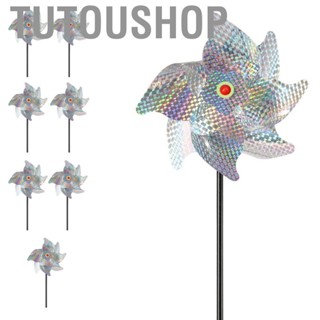 Tutoushop [Yue Xinghui] 8PCS  Bird Repelling Scarecrow Windmill