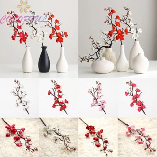 【COLORFUL】1 Bunch Artificial flower Simulated Wintersweet Flower Chinese Style Wedding Decoration Flower Arrangement