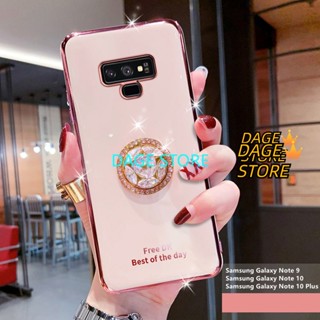 เคสชุบไฟฟ้า สําหรับ Samsung Galaxy Note 9 Note 10 Note 10 Plus Bling Crystal Holder Cover Soft TPU Back Cover