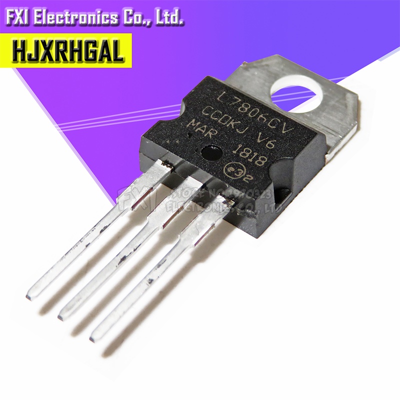 10PCS L7806CV 7806 TO220 L7806 TO-220 LM7806 MC780 ใหม่