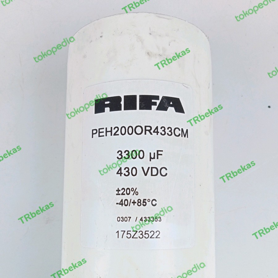 Elko RIFA PEH200OR433CM 430V 3300uF / Elko 430V 3300 uF