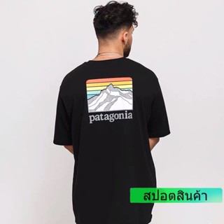 Patagonia เสื้อยืดแขนสั้นสีรุ้ง