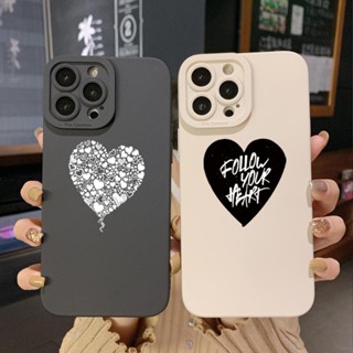 เคสโทรศัพท์มือถือ ขอบสี่เหลี่ยม ป้องกันเต็มเลน ลายหัวใจ สําหรับ Realme C21 C30 C30S C33 C20 Narzo 50A Prime