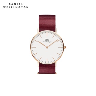 Daniel Wellington นาฬิกาข้อมือ Classic Roselyn RG White 36มม สีแดงทับทิม