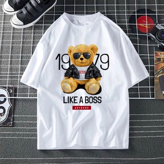 TEDDY BEAR LIKE A BOSS XS-3XL TSHIRT WOMAN T SHIRT MEN COTTON BAJU T SHIRT PEREMPUAN T SHIRT LELAKI PLUS SIZE OVERS_02