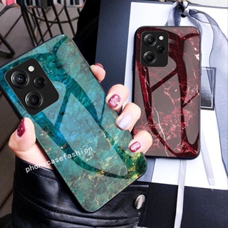 เคสโทรศัพท์มือถือกระจกนิรภัย แบบแข็ง กันกระแทก สําหรับ Xiaomi Poco X5 Pro 5G 2023 X5Pro