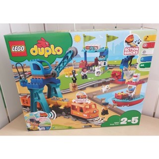 Lego Duplo Cargo Train 10875 ชุดตัวต่อเลโก้ เพื่อการศึกษา ของขวัญ 105 ชิ้น