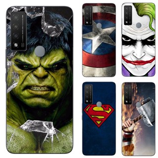 เคสโทรศัพท์ซิลิโคน TPU แบบนิ่ม ลายซุปเปอร์ฮีโร่ Marvel สําหรับ TCL 20 XE 5087Z