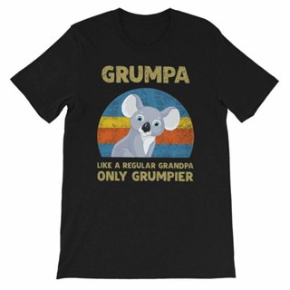 2023Sjhja เสื้อยืดแขนสั้น พิมพ์ลาย You Eyes Like Normal Grampa Only Grumpier สไตล์คลาสิก เหมาะกับของขวัญวันเกิด วันพ่อ ส