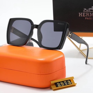 HERMES แว่นตากันแดด เลนส์โพลาไรซ์ ป้องกันรังสียูวี หรูหรา แฟชั่นสําหรับผู้ชาย และผู้หญิง 2023 UV400