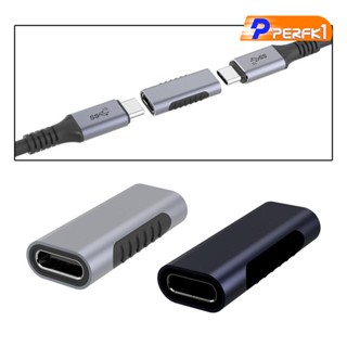 [Perfk1] อะแดปเตอร์ซิงค์ข้อมูล Mini USB 3.1 Type C Female to Female สําหรับแล็ปท็อป พีซี แท็บเล็ต