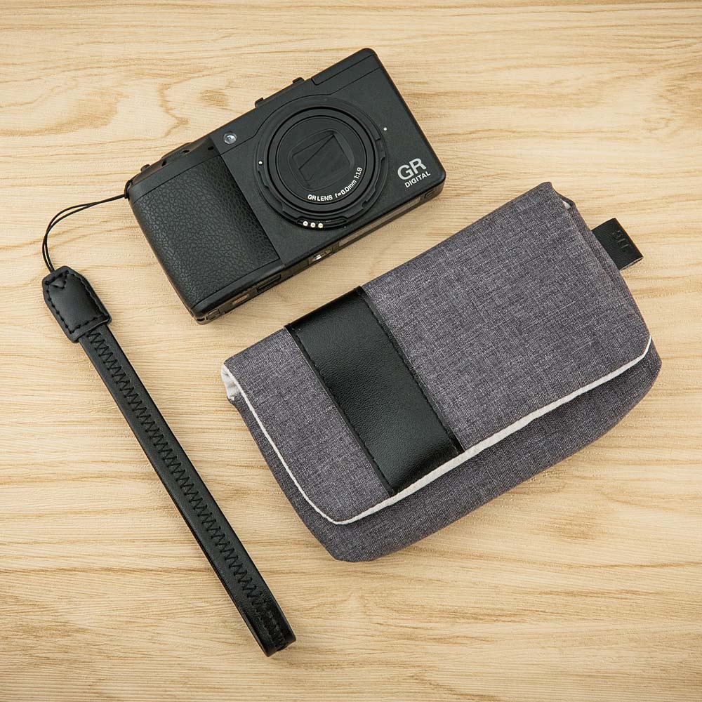 JJC กระเป๋ากล้องคอมแพคกล้องดิจิตอลกระเป๋าเดินทางสำหรับ Sony ZV-1, RX100 VA VII VI V IV III II, Ricoh GR3 GR IIIx III II, Canon G7X & Mark III II, Olympus TG-1/2/3/4/5